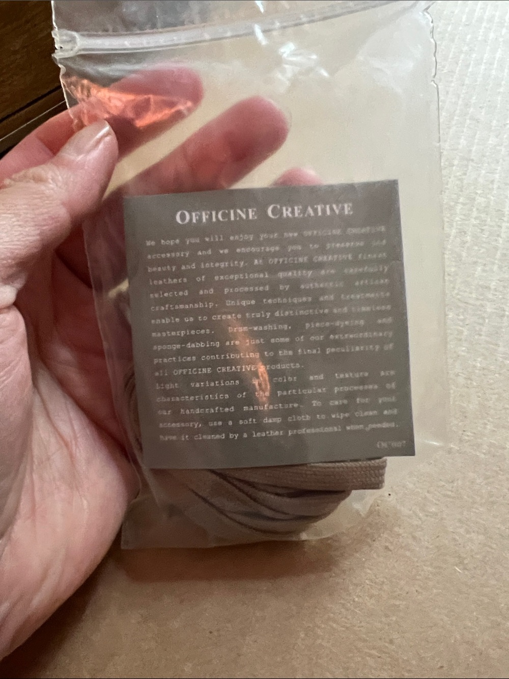 Officine Creative Taupe  Laces - Neutral Craft Accessory